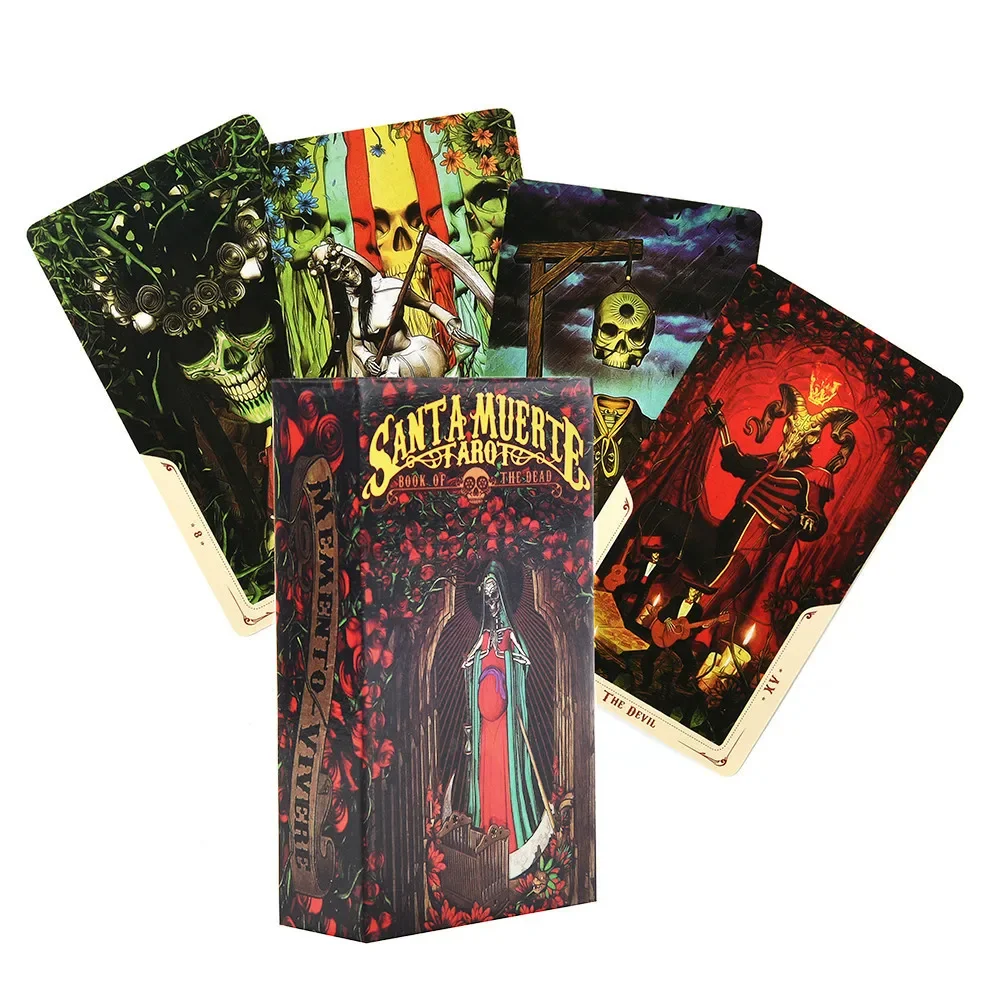 New Tarot deck oracles cards mysterious divination santa muerte tarot cards for women girls cards game board game