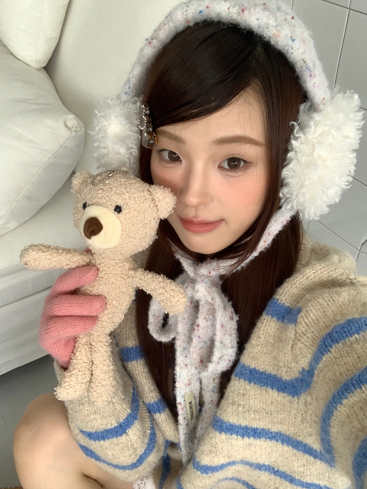 Winter Thickening Warm And Cold-Proof Cycling Earmuffs With A Strap