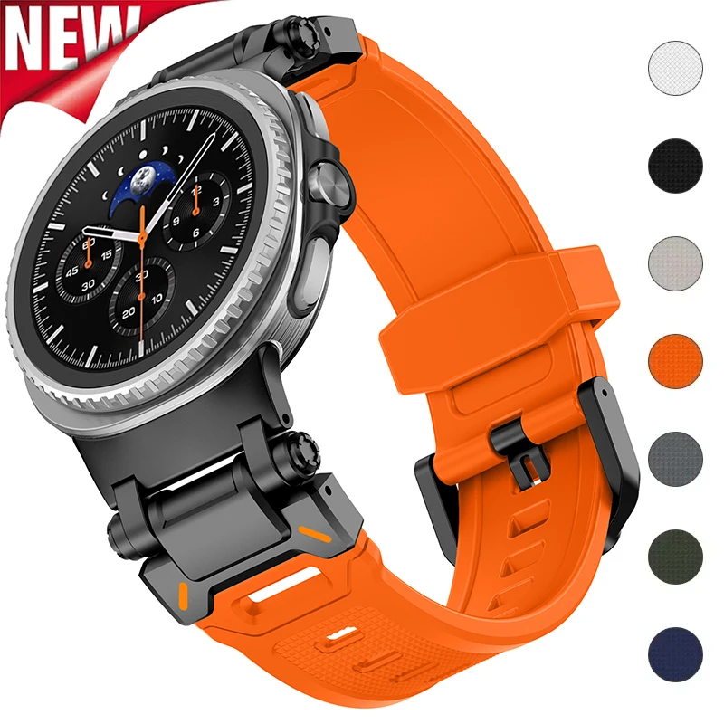 

Sport Strap for Samsung Galaxy Watch 8 40mm 44mm 8Classic 46mm Silicone Band Bracelet for Galaxy Watch Ultra 2025 47mm Wristband