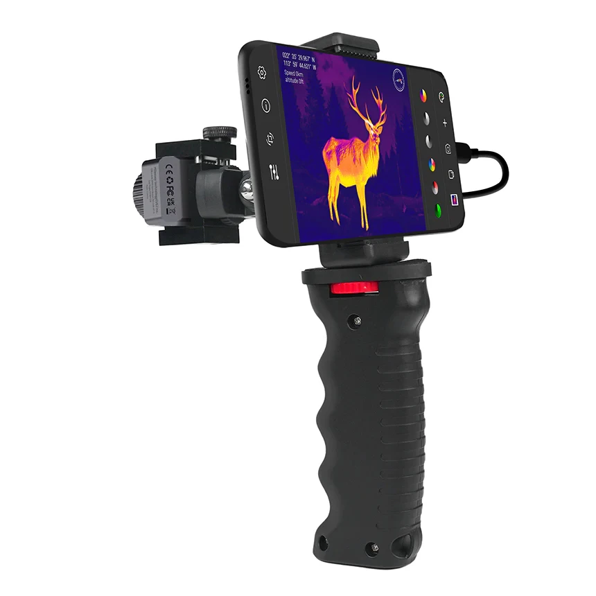 Mileseey TNV256i 256*192 Infrared Night Vision 25Hz Refresh Rate 8x Zoom,With GPS and Compass,Suitable Android Phone,With Handle