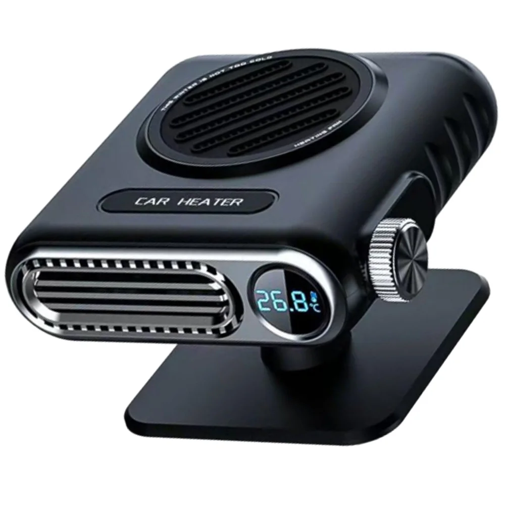 

Автомобильный электрический обогреватель 12 В, 150 Вт, быстрый нагрев, устройство для размораживания окон, 3-скоростной вентилятор с регулировкой угла наклона для автомобилей и внедорожников 12 В