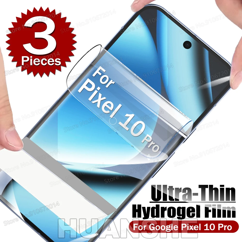 

3PCS Slim Soft Hydrogel Screen Protector for Google Pixel 10 Pro XL 10 Pro 10 9 Pro XL 9 8 7 6 9A 8A 7A 6A