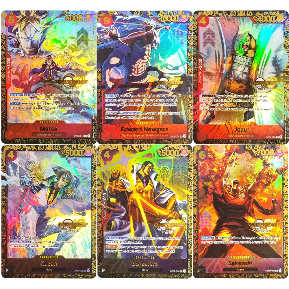 ONE PIECE Collection Cards GAME Marco Jozu Kuzan Borsalino Sakazuki  EN DIY High Quality Self Made Game Anime Cards Gift