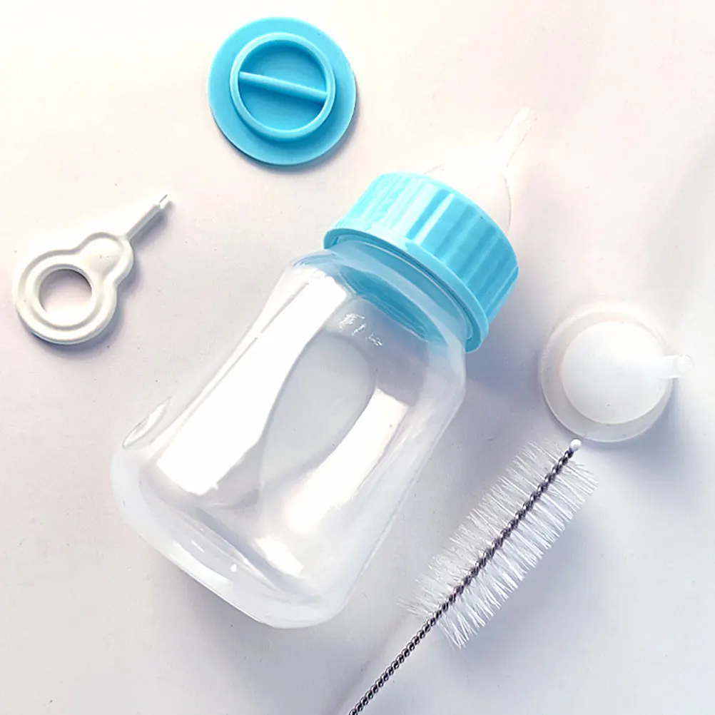 

Squeezable Pet Feeding Bottle Set Kitten Pacifier Nursing Cats Dog Water Dropper Plastic Lightweight Puppies Newborn Animals Pet