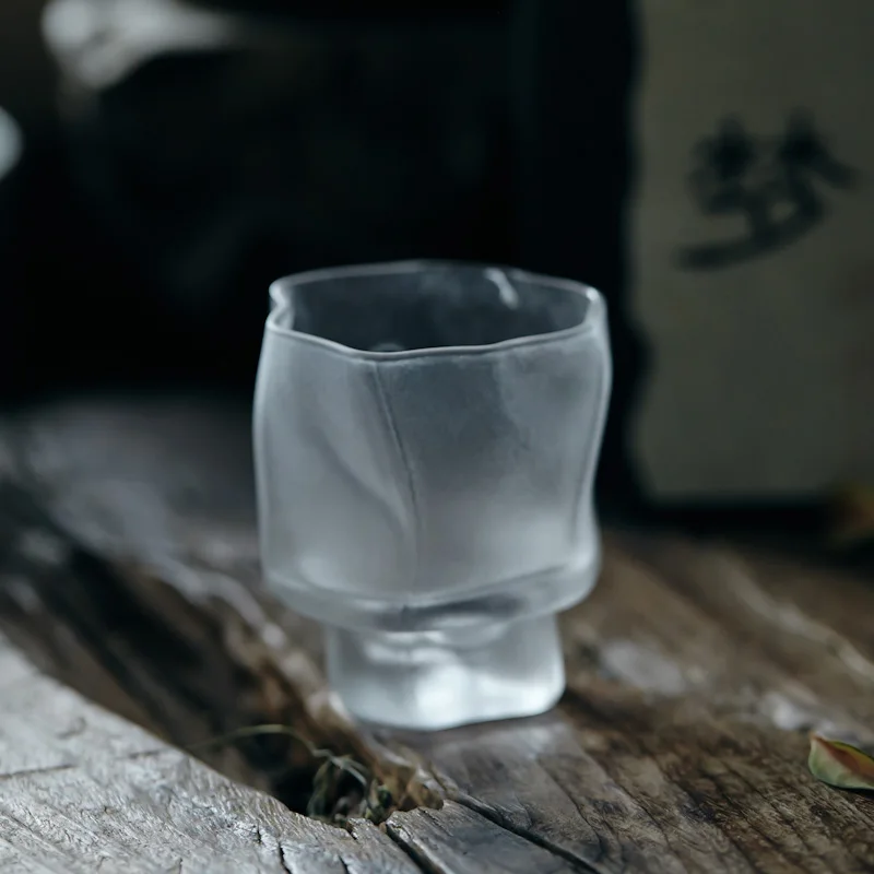 Przezroczyste Nordic przenośne proste szkło okrągły kieliszek do whisky strzał piwo zestaw filiżanek do herbaty koktajl szampana Szklanki kubki do domu życia