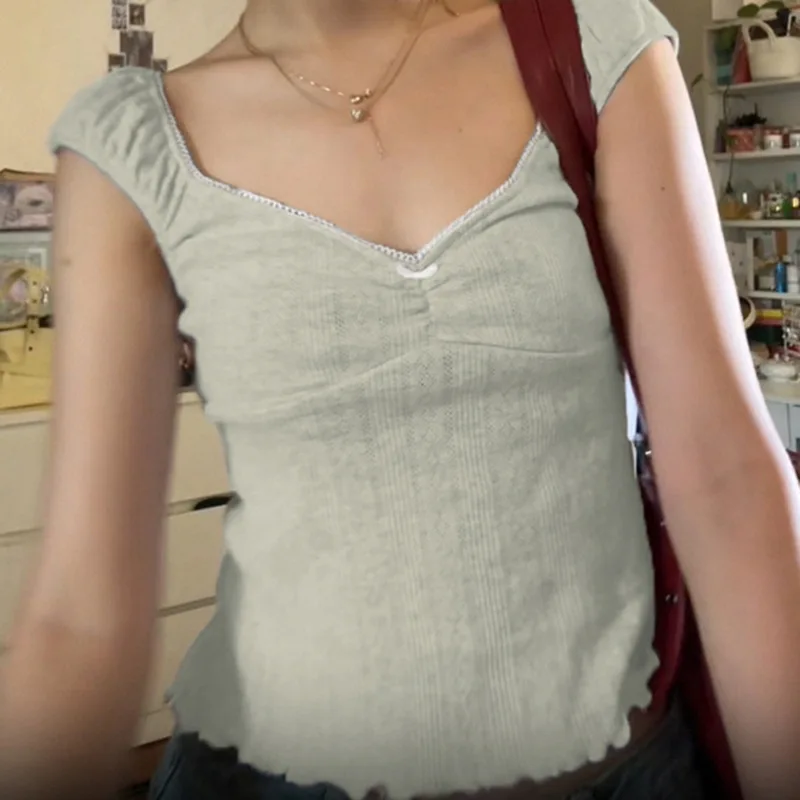 

Y2K Cute 2000s Hip Hop Emo Girls Women Top Streetwear Fashion Solid Color Casual Camisole vintage Aesthetic Women Sleeveless Top