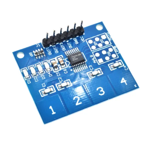 TTP224 4-Way, Capacitive, Touch Switch, Digital Touch Sensor Module