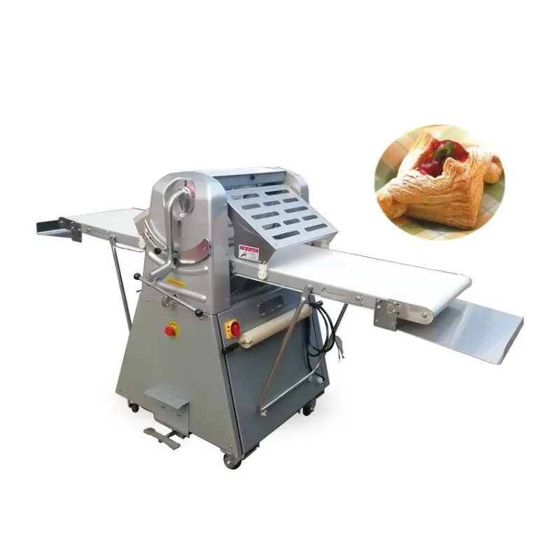 Commercial Pastry Dough Sheeter Machine Stainless Steel Bakery Dough Rolling Machine For Croissant Puff Pastry Customized