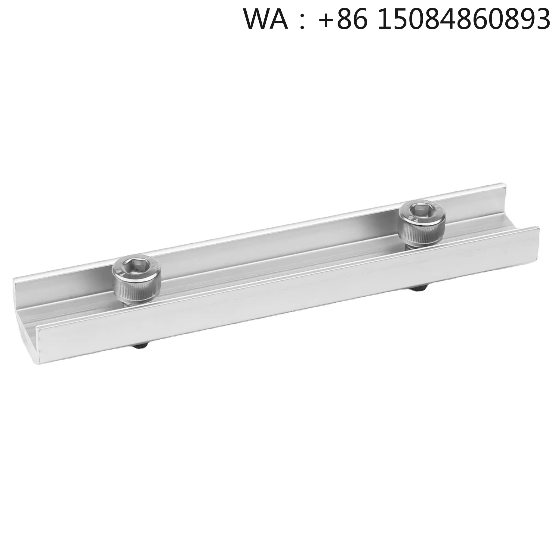 Metal Roof Aluminum Solar Rail Connector, PV Structure Accessories, Auxiliary Solar Energy Hardware Parts for Solar Panel Rail A