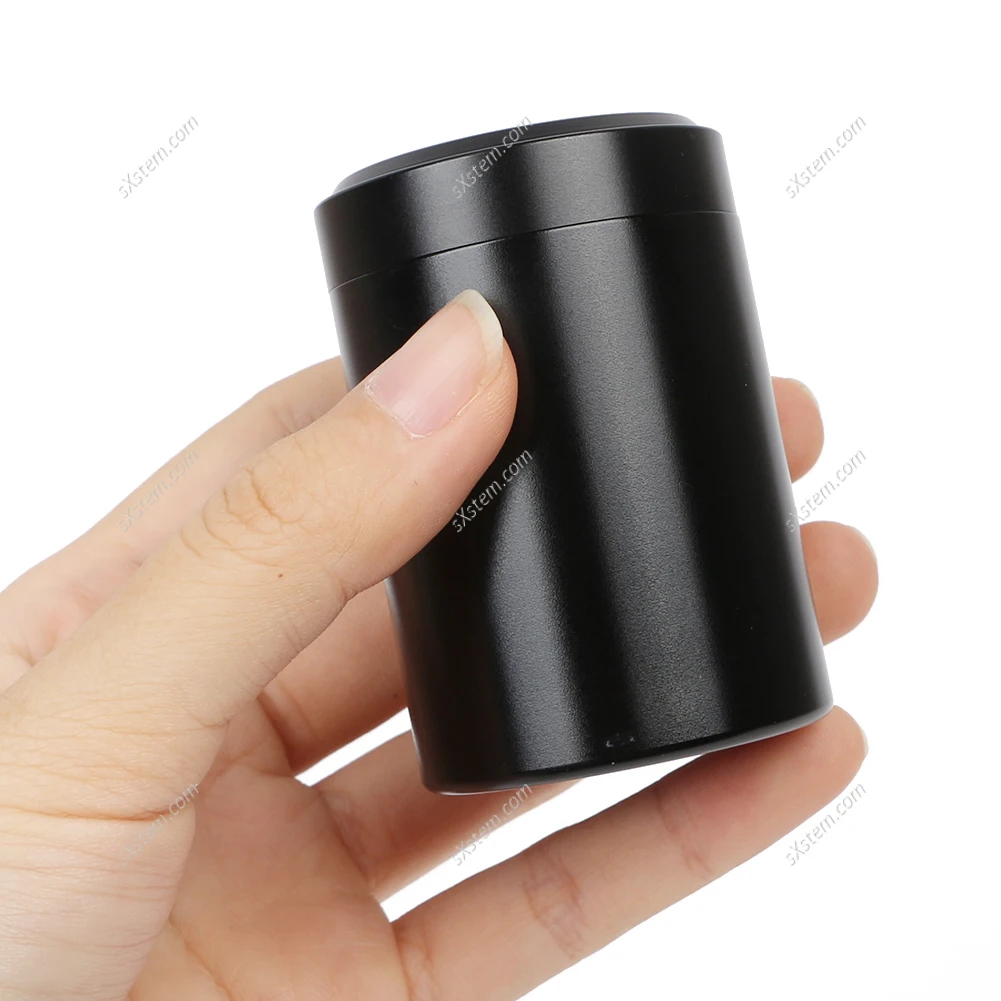 10pcs Black Portable Stash Jar-Airtight Smell Proof Durable Multi-Use Aluminum Herb Container DIY Candle Aromatherapy