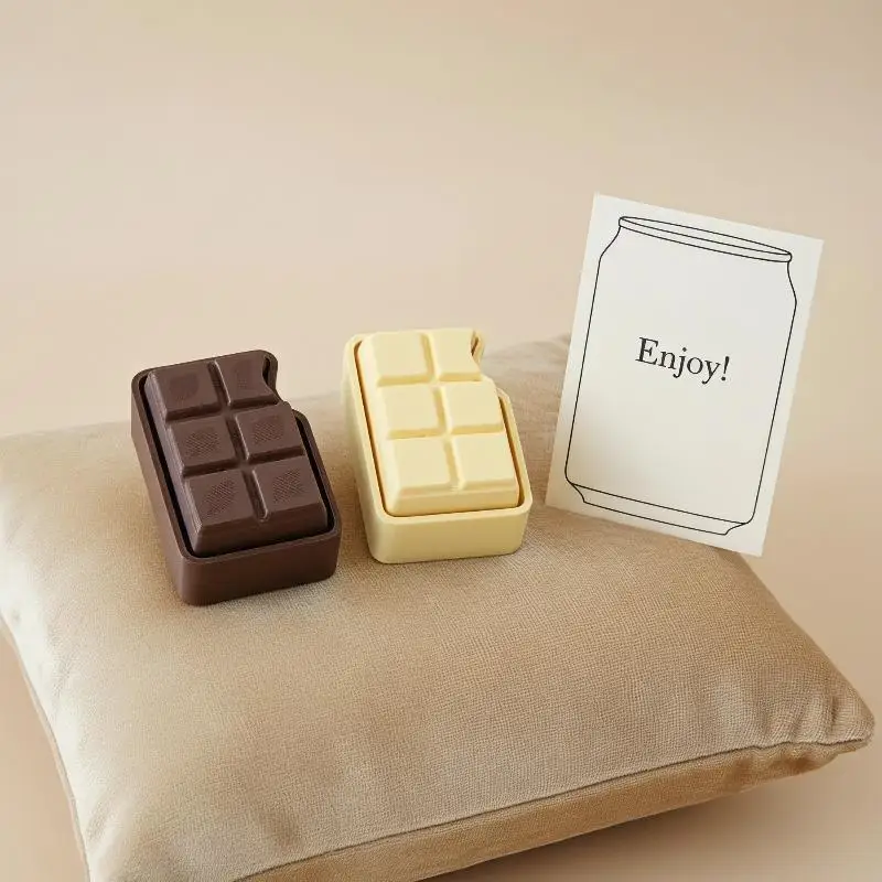 Schokoladenförmiger Fidget-Slider-Schlüsselanhänger zur Stresslinderung, niedliches farbenfrohes Design für den täglichen Gebrauch, Geburtstagsgeschenke, Entspannung im Büro – Detail 9