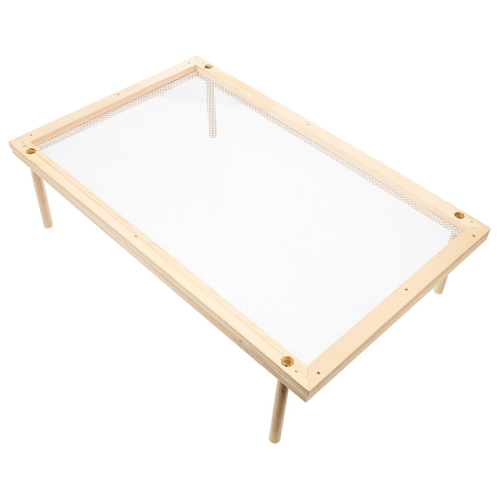 Spaghetti Rack Drying Noodle Holder Kitchen Pasta Drying Rack Sturdy Wooden Frame Non-Slip Feet Compact Design for Home Cooks