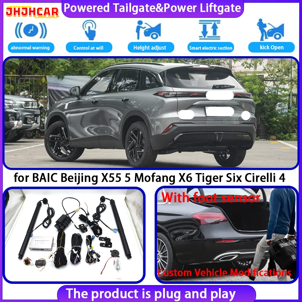JHJHCAR for BAIC Beijing X55 5 Mofang X6 Tiger Six Cirelli 4 OEM Smart Electric Powered Tailgate Power Liftgate Tailgate System