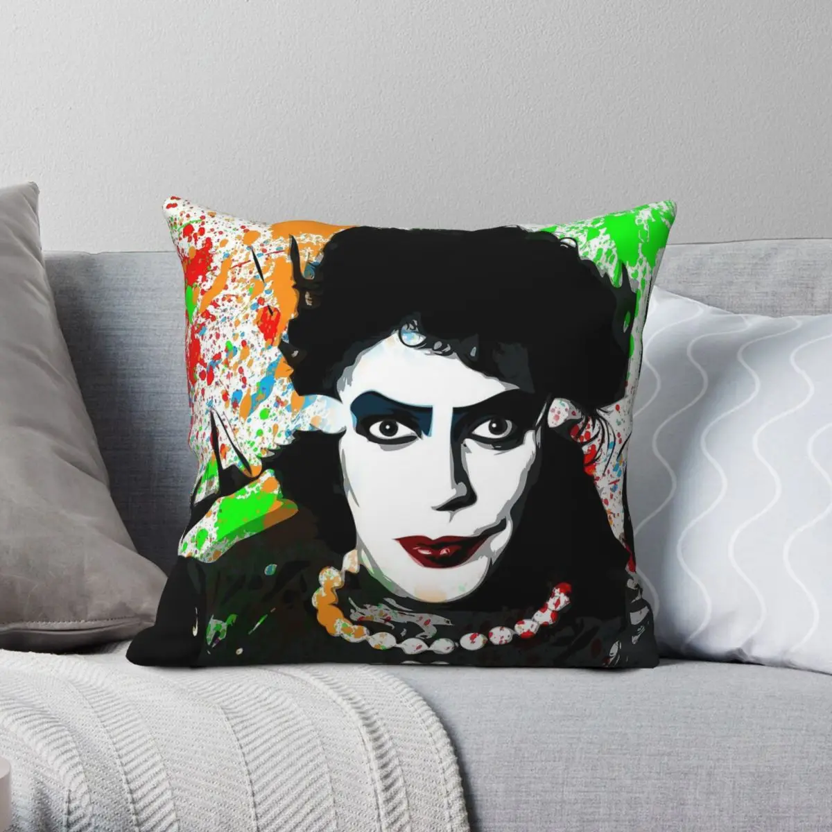 Rocky Horror Picture Show Square Pillowcase Polyester Linen Velvet Printed Decorative Throw Pillow Case Sofa Cushion Cover 18