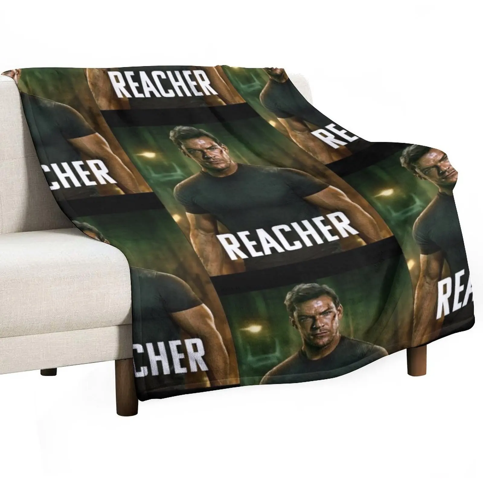 Jack Reacher Throw Blanket Single Plaid Hairys Tourist Blankets