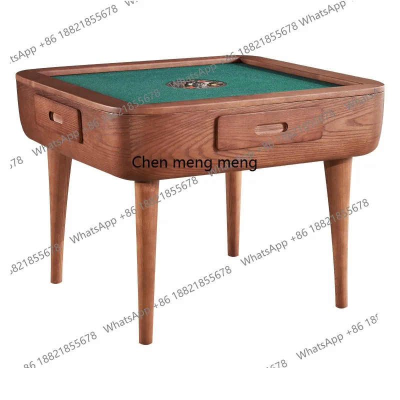 طاولة طعام آلة جونغ من الخشب الصلب المنزلي من أشوود، متكاملة ذات غرض مزدوج، حركة أوتوماتيكية فاخرة وخفيفة الوزن #3