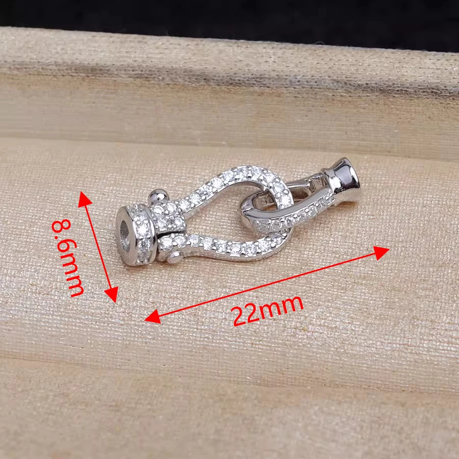 MeiBaPJ New Arrival 925 Sterling Silver Clasp Accessory Fine Wedding Jewelry for Women
