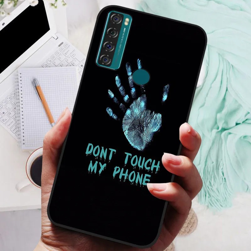 For TCL 20 SE Case Silicone Shockproof Soft TPU Phone Cover For TCL 20 SE Funda 20SE 6.82\