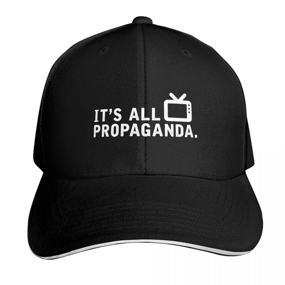 It's All Propaganda Baseball Cap Moisture Wicking Quick Dry Curved Brim Classic Fit Low Profile Unstructured