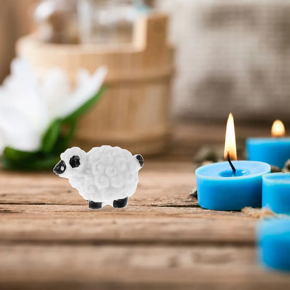 

12 Pcs Miniature Sheep Figurine Farm Resin Decorative Pieces for Mini Garden Office Table Living Room Scene Layout Tiny Animal