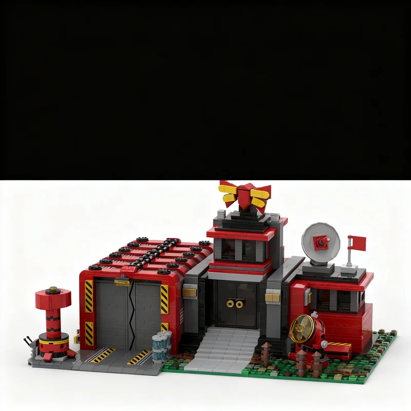 2445pcs MOC Other Command Centre HQ Model Building Blocks Architecture Creative DIY Assemble Brick Birthday Christmas Gifts Toys