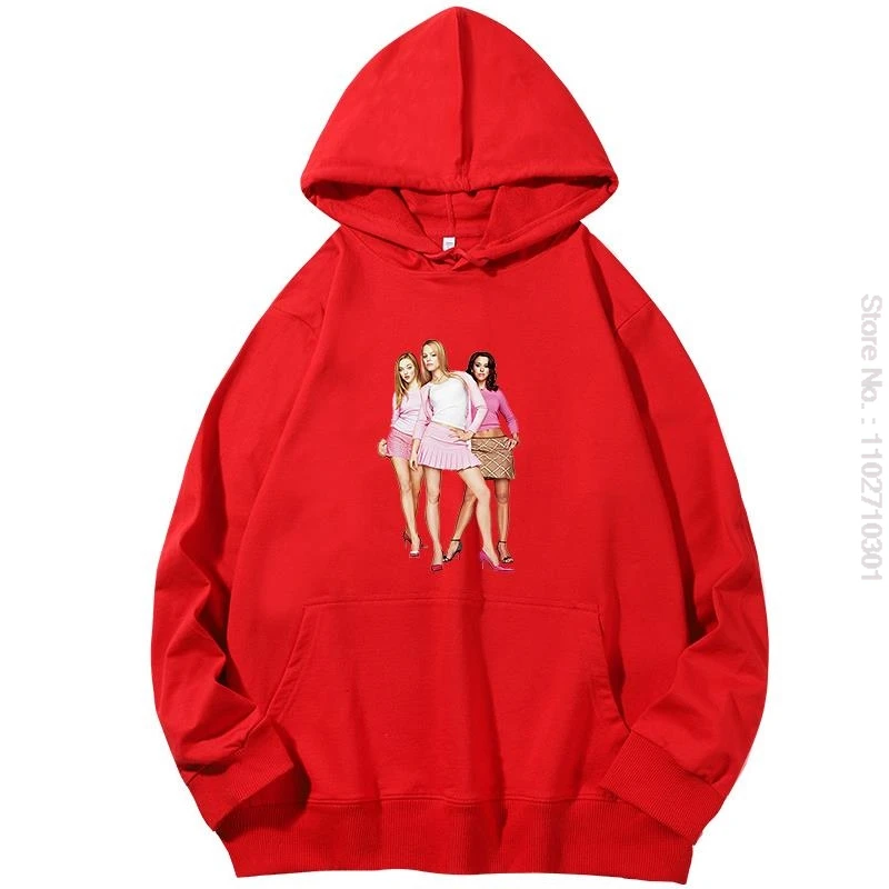 Mean Girls Original Plastiques Sous License Junior Graphic Hooded Sweatshirts เสื้อกันหนาวแฟชั่นผู้หญิง Hoodie เสื้อผ้าผู้หญิง