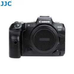 JJC Camera Body Sticker Protective Skin Film Kit For Canon EOS R5 Anti-Scratch 3M Sticker EOS R5 Camera Skin Woven Black