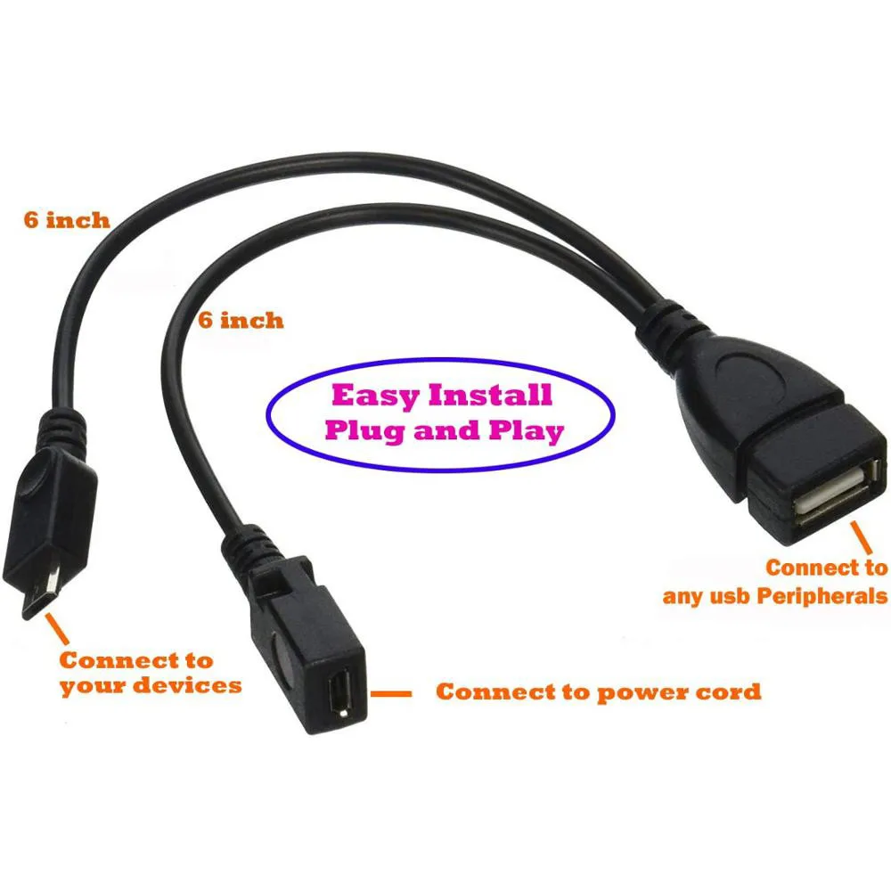 Nuolianxin 2 · イン · 1 usbアダプタ (otgケーブル + 電源ケーブル)-2パック