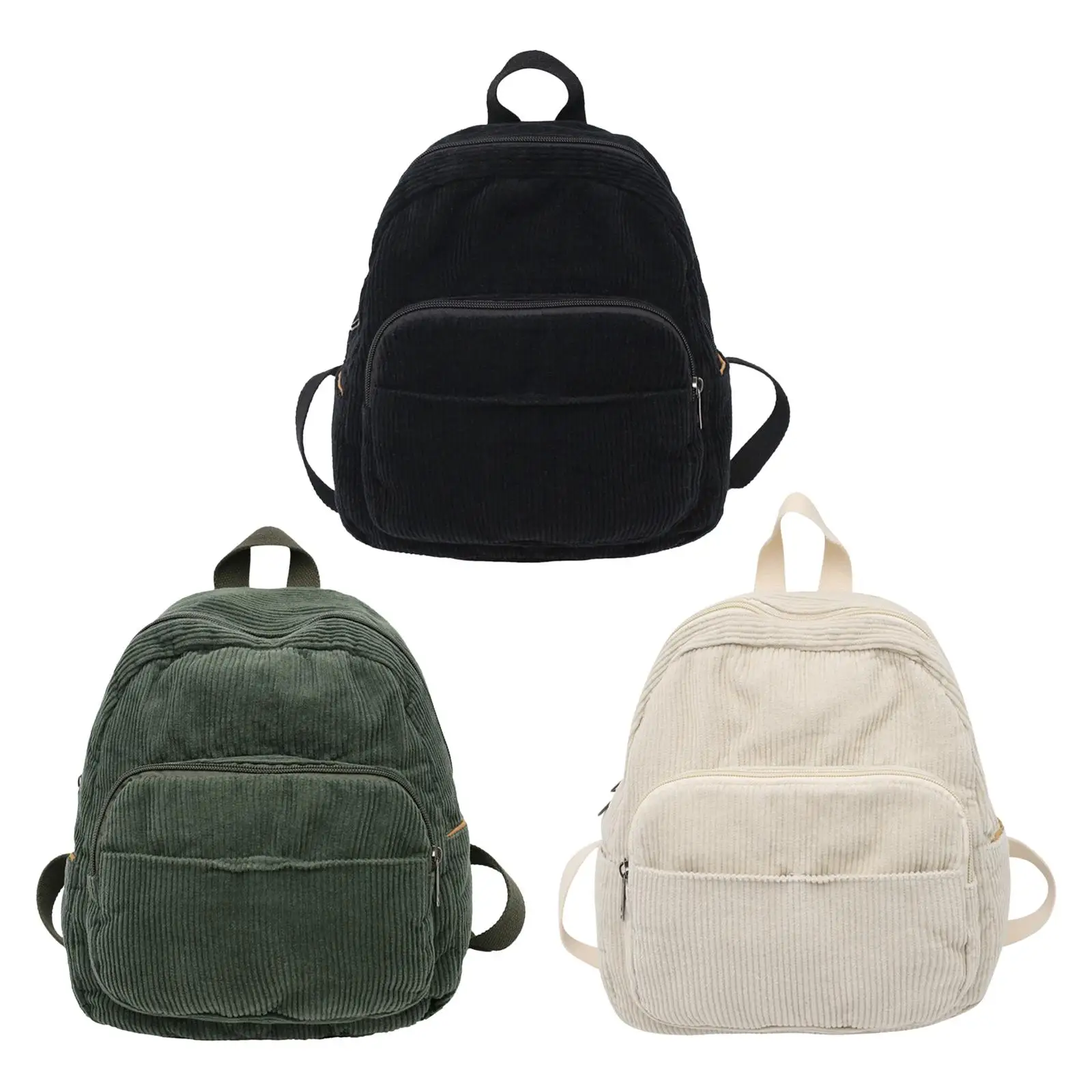 

Girls Backpack Fashion Corduroy Rucksack for Camping Indoor Outdoor Travel