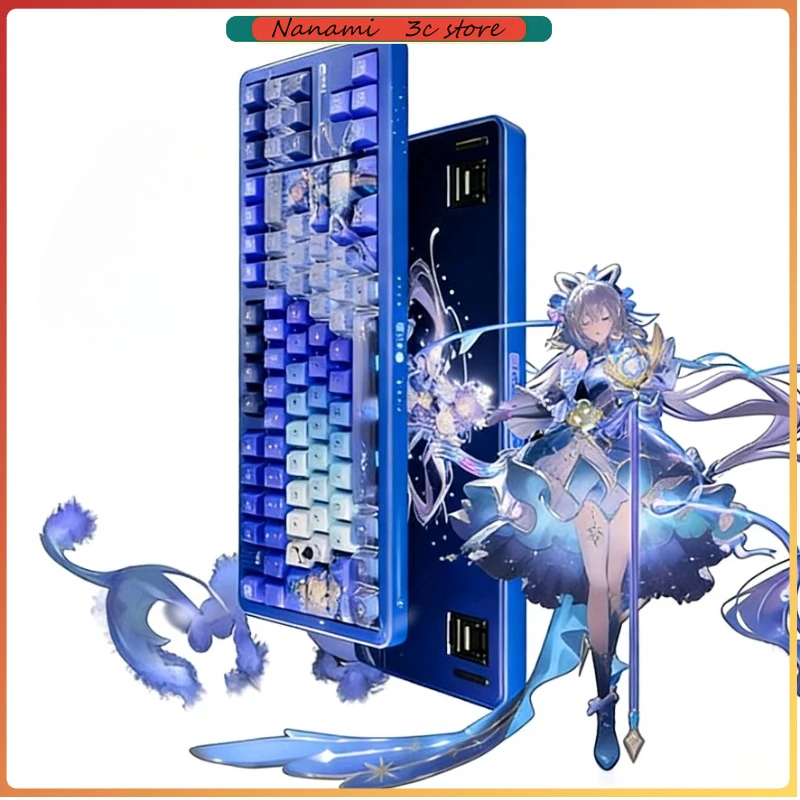 Клавиатуры Pioneer X87S Luo Tianyi, ограниченная серия, беспроводная механическая клавиатура, настраиваемый трехрежимный Bluetooth для игр
