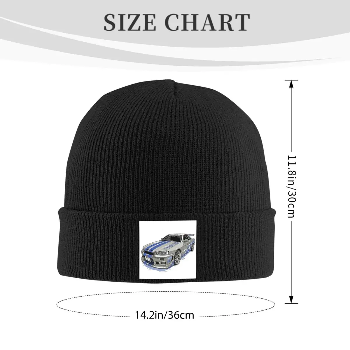 Fast And Furious Skyline Warm Knitted Cap Winter Knit Bonnet Hat Skullies Beanies Hip Hop Caps for Unisex