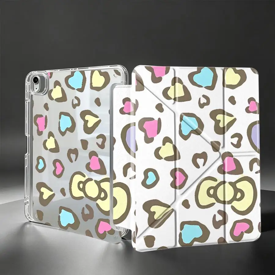 Pastel Hearts With Pen Slot Cover Tablet Case For Samsung Galaxy Tab S10 Lite S8 S7 FE S9 Plus A9 Plus A11 A8