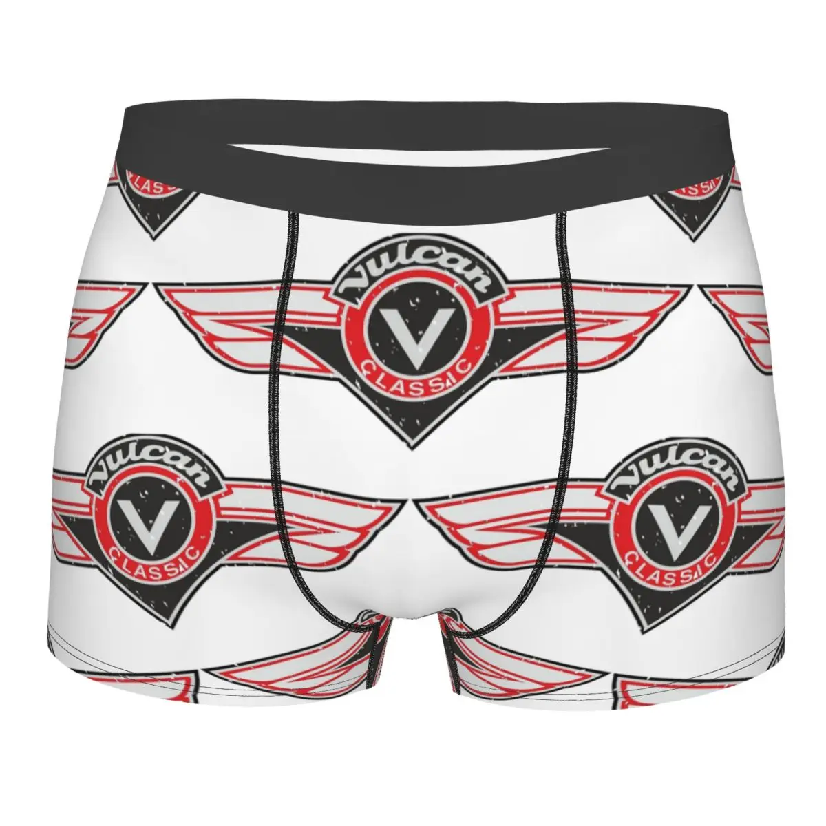 Boxer Underpants Shorts Vulcan VN Motorcycle Classic Logo Worn Panties Men's Comfortable Underwear for Homme Man Boyfriend Gifts