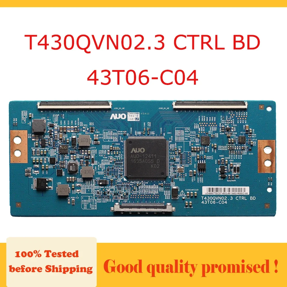 

Tcon Board T430QVN02.3 CTRL BD 43T06-C04 The Circuit Tested The TV Logic Board Replacement T430QVN02.3 43T06 C04 Free Shipping