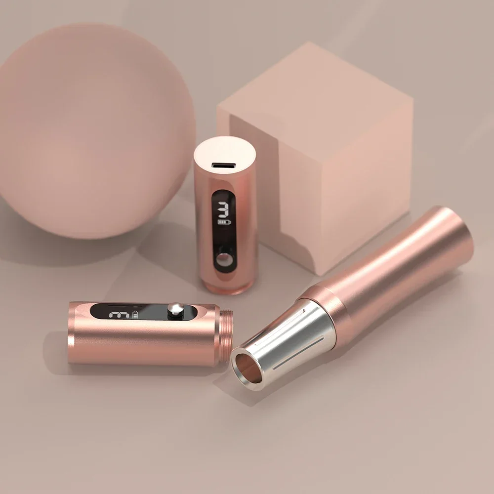 Wireless Battery Tattoo Pen Permanent Makeup Eyebrow Lip Machine Pen Tattoo Gun with Holder Stand Cartridge Needle