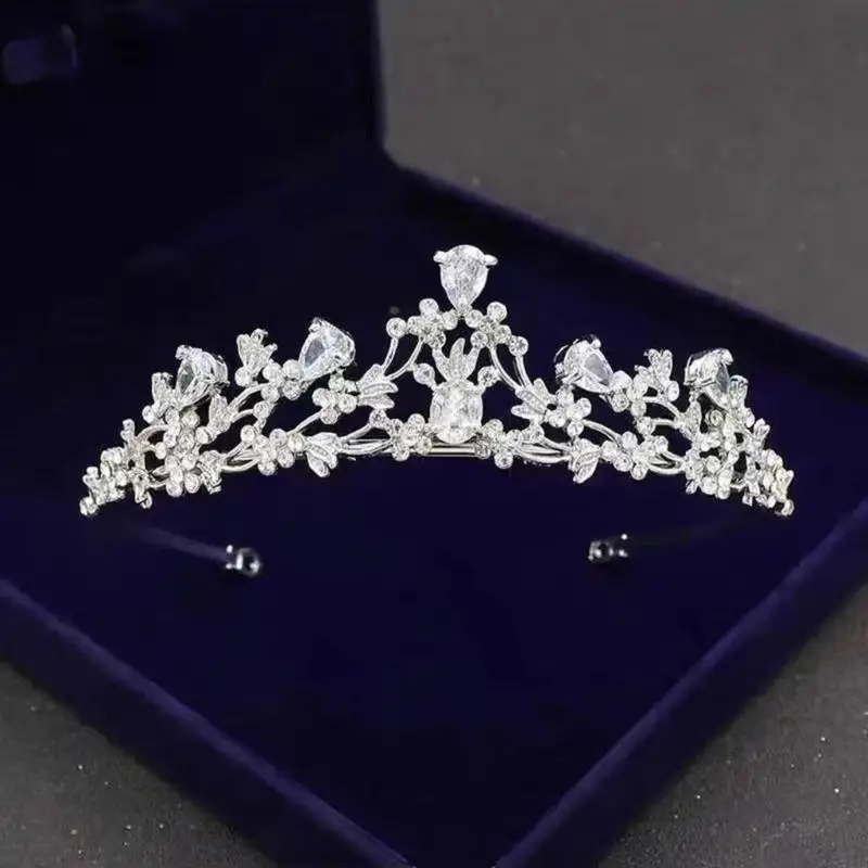 72XE Luxurious Crystal Headbands Heavy Duty Tiaras for Pageant Stage Shows Queen