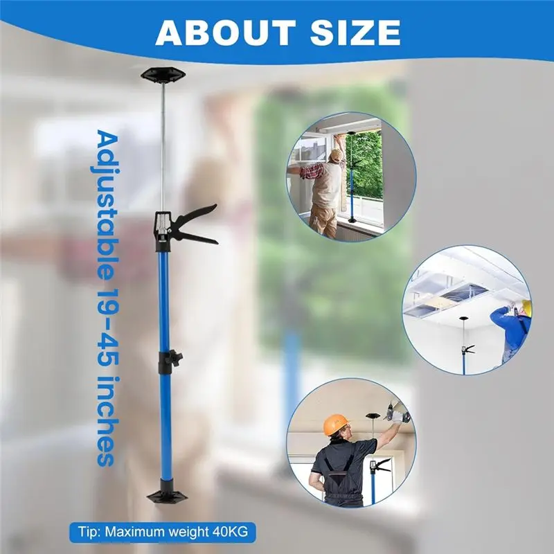 A84E-Cabinet Jack Support Pole,19-45In Adjustable Telescopic Support Rod,Maximum Load 40Kg, Cabinet Support Pole