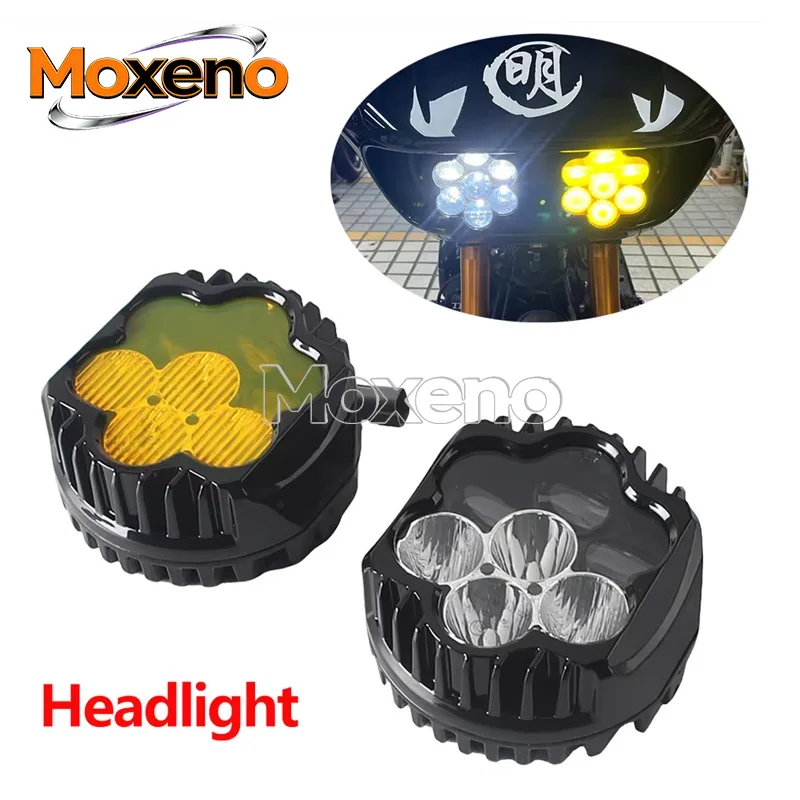 Motorcycle LED Headlight High Low Beam Headlamp E24 For Harley Road Glide FLTRT FLTRXSE FLTRX FLTRKSE FLTRK FLTRXS FLTRXST 15-25