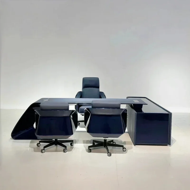 Luxury Premium Modern Room Office Desks And Workstations Computer Desk Table Offices L Shaped Tables High End Furniture Italian
