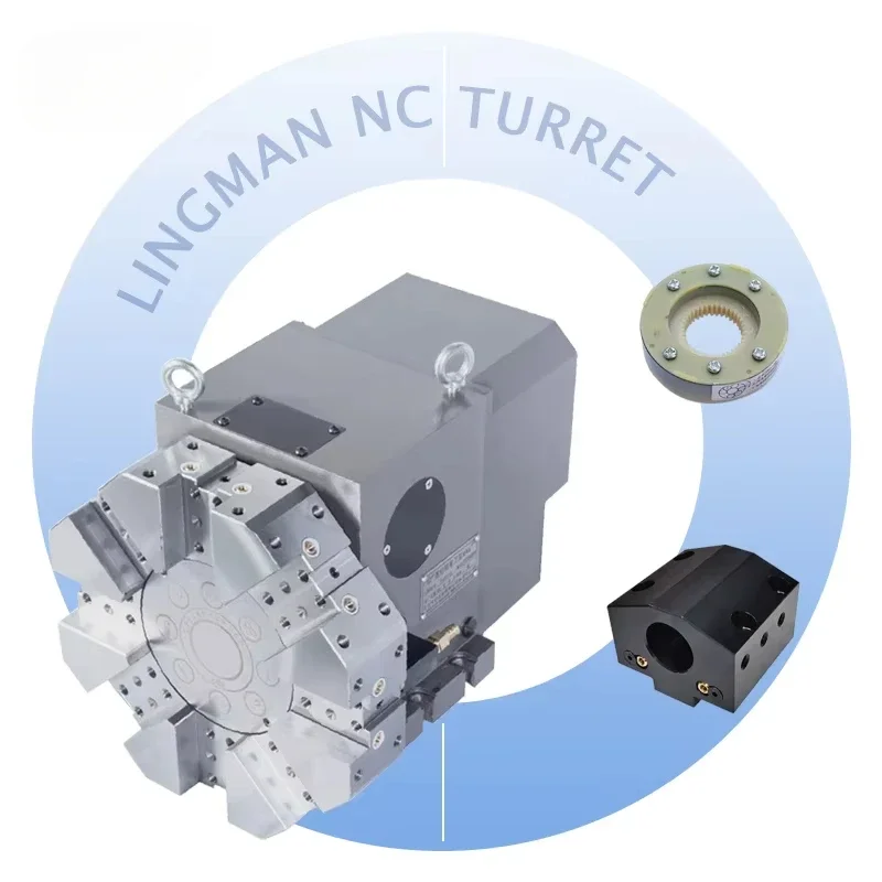 High Quality HAK31 CNC Lathe Tool Turret Horizontal Tool Turret 6 Station 8 Station Position Turret for Lathe