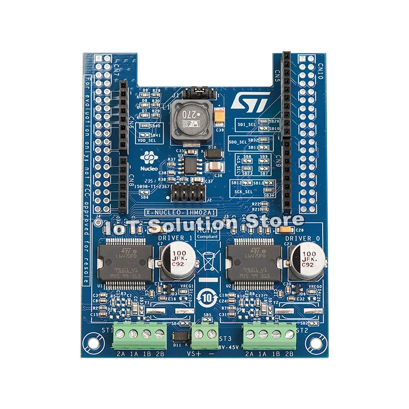 

X-NUCLEO-IHM02A1 2 Axis Stepper Motor Driver Expansion Board based on the L6470 for STM32 Nucleo