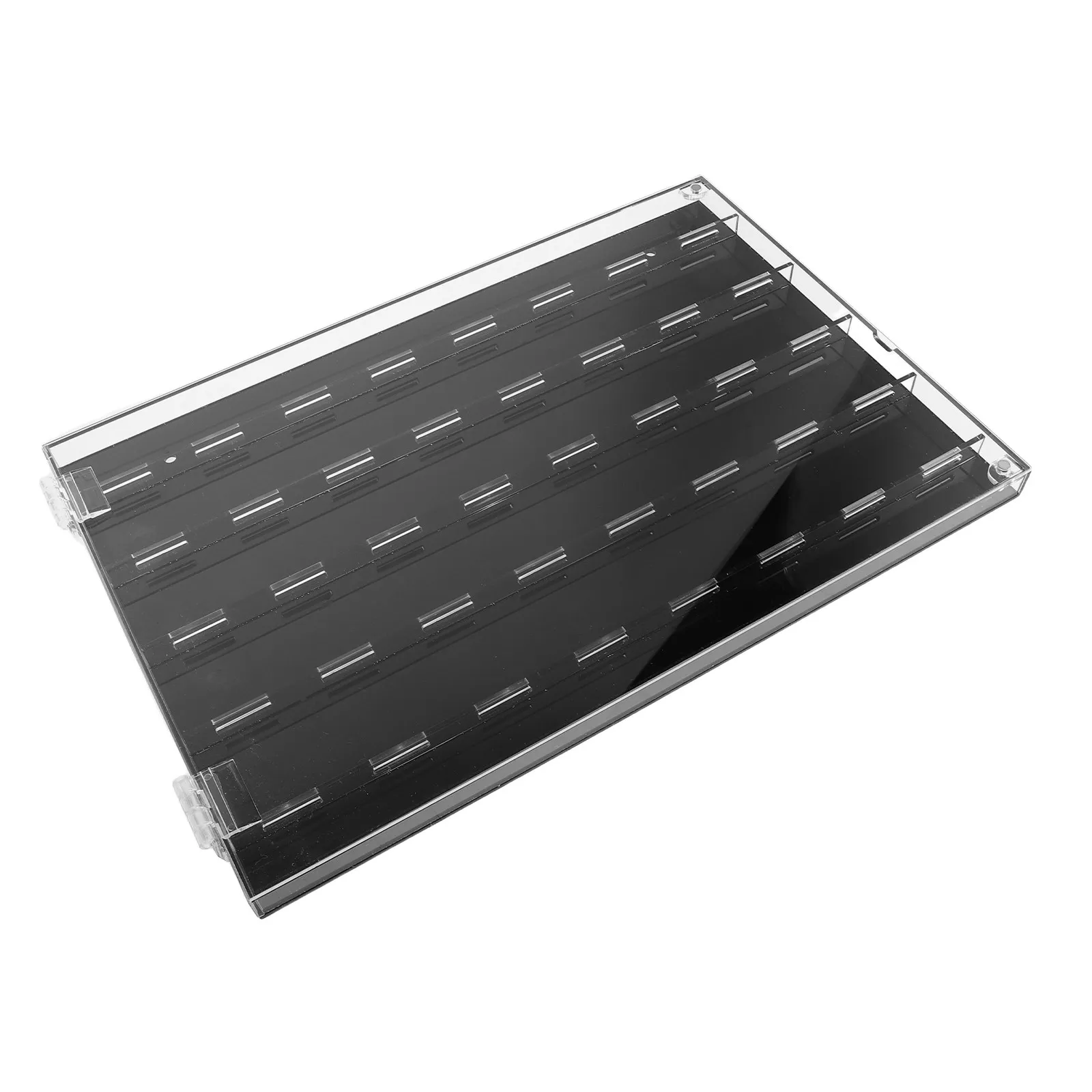 Guitar Pick Case Holder Display Box Holds 40 Picks Clear Organizer Storage Box for Acoustic Electric Guitar Accessories Present
