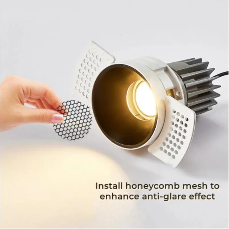 Led Recessed Anti-Glare Ceiling Downlight Lamp Base Adjustable Gu10/mr16/mr11 Mount Frame Socket Spot Lights Fitting Fixtures