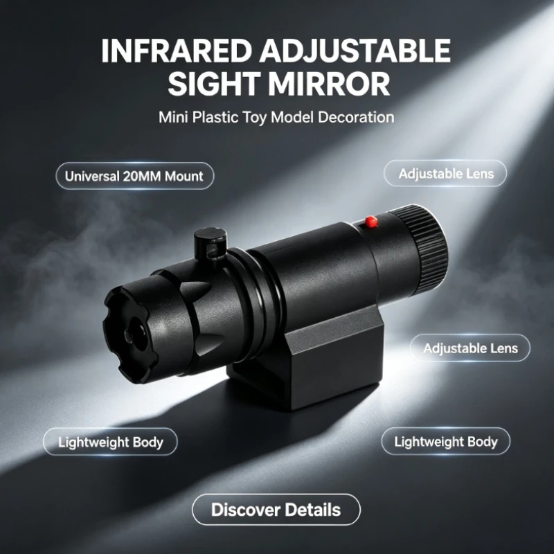 Compact Black Decorative Lighting Accessory with Install Bracket, Portable Mini Craft Ornament, Durable Plastic Hobby Parts