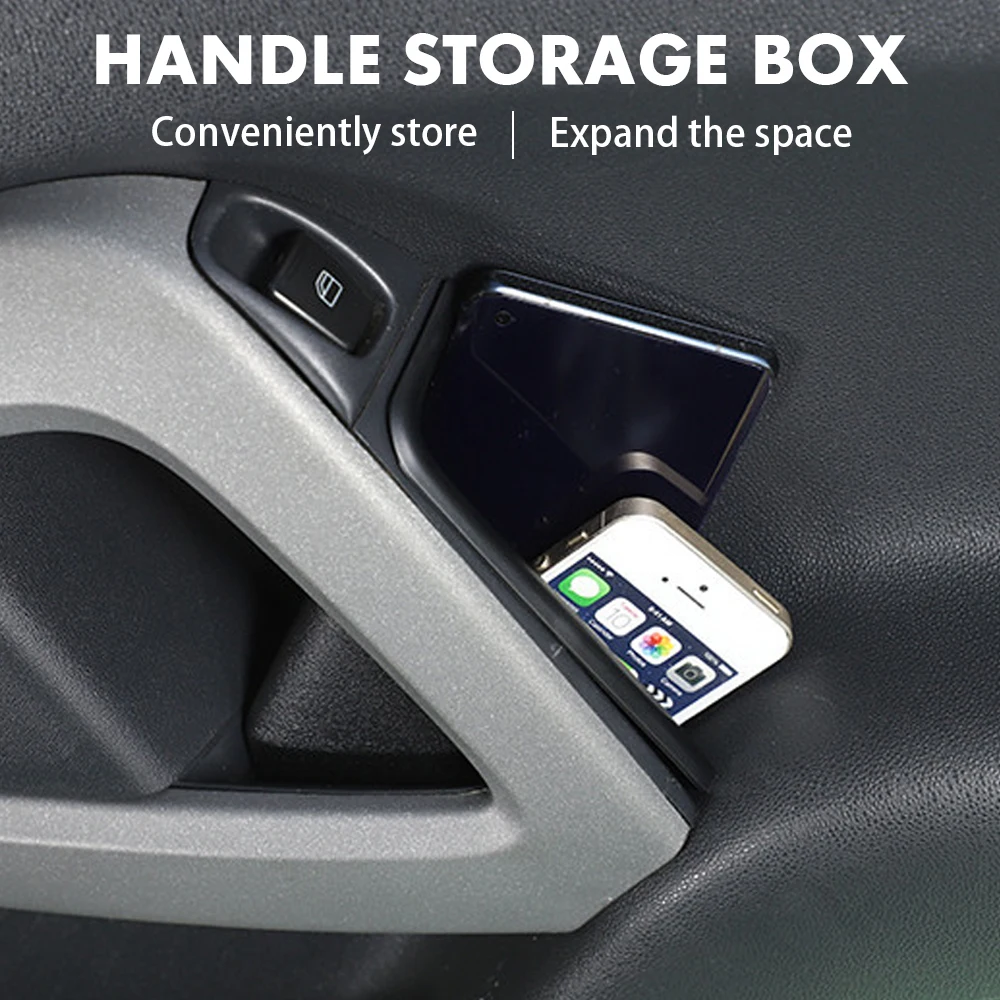 2pcs Car Door Storage Box Handle Armrest Storage Case For Mercedes Benz Smart 451 Fortwo 09-14 Styling Interior Accessories