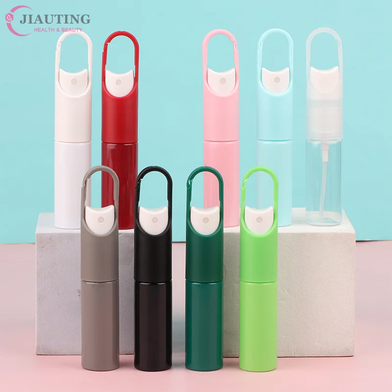 20 ml Mini Tragbare Nachfüllbare Duft Hand Sanitizer Alkohol Haken Tragbare Flasche Mit Spray Pumpe Leere Parfüm Behälter