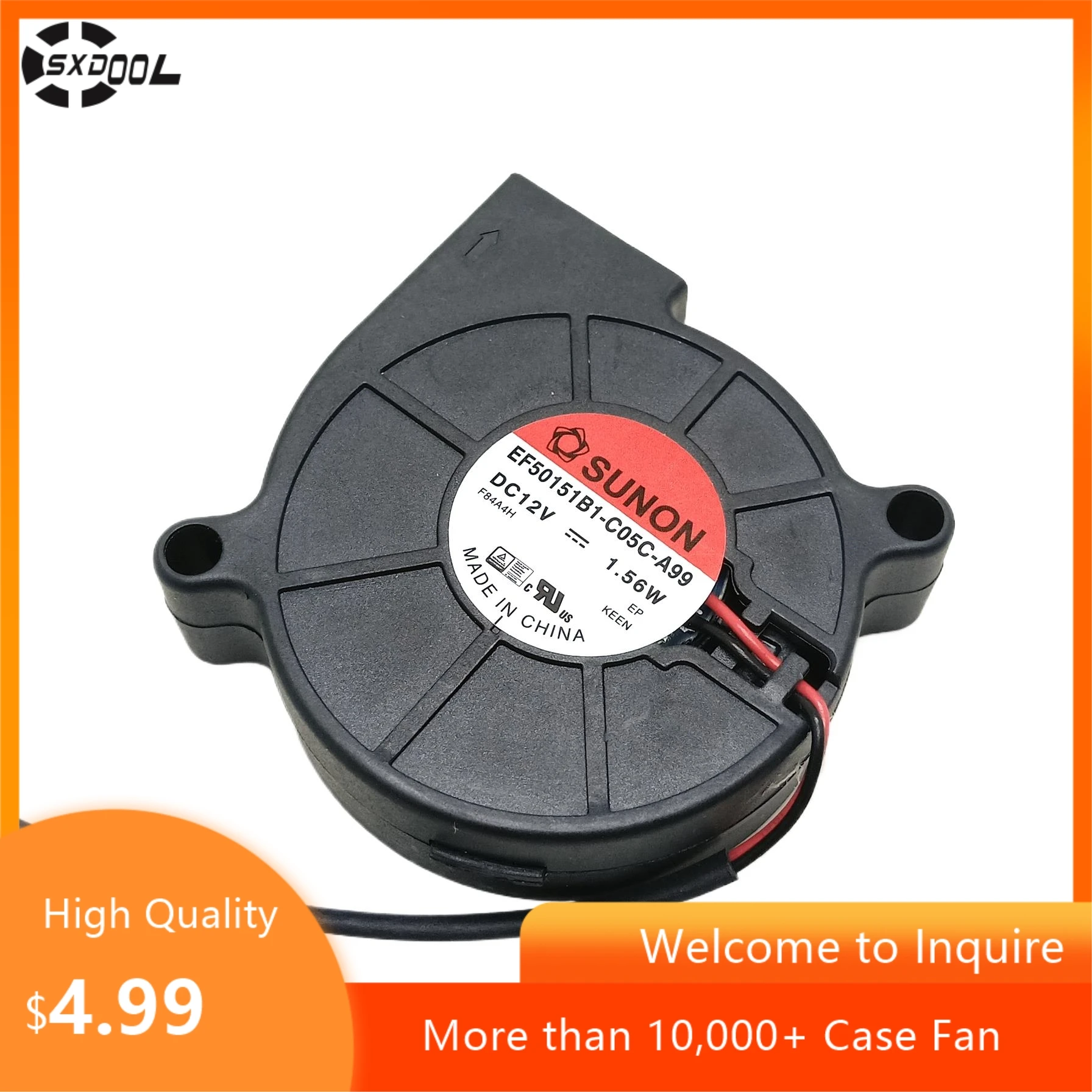 

Новинка для SUNON EF50151B1-C05C-A99, вентилятор 50 мм, 12 В, 5015, охлаждающий вентилятор турбины с освещением для применения 5 см.