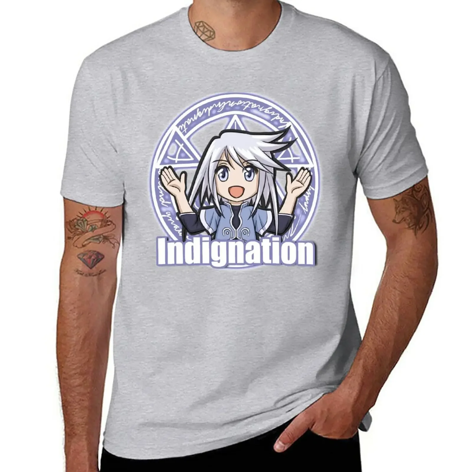 Indignation ~ Genis T-Shirt boys whites summer tops Men's t-shirt