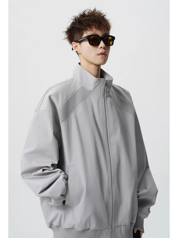 

American Sle Casual Loose Men's Jaet Outerwear Spring Autumn New Sle Tee-Proof Men's irt Faionable All-Match Coat