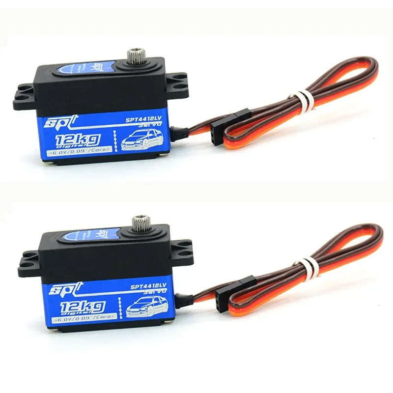 High Torque Servo SPT4412LV 12KG Short Body Servo For 1:10 RC Drift Car Fixed-Wing Model Robot Remote Control High Precision